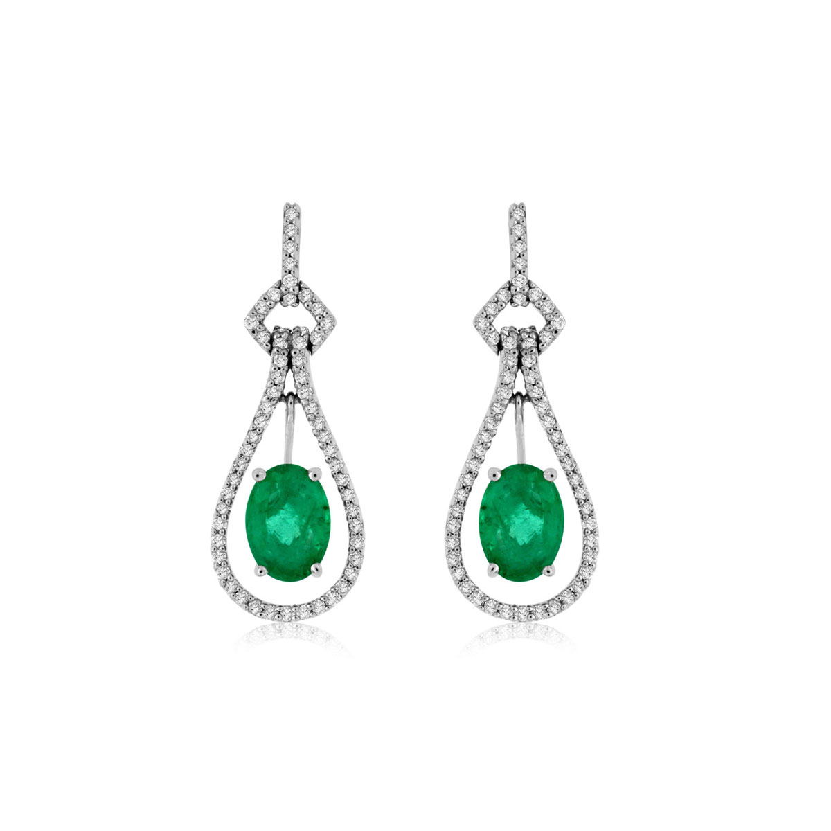 Emerald & Diamond Earring, Royal WC6549E