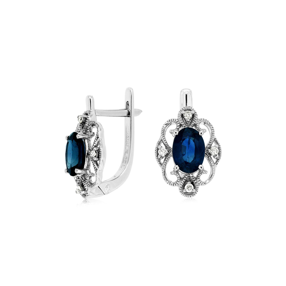 Sapphire & Diamond Earring, Royal WC7246S