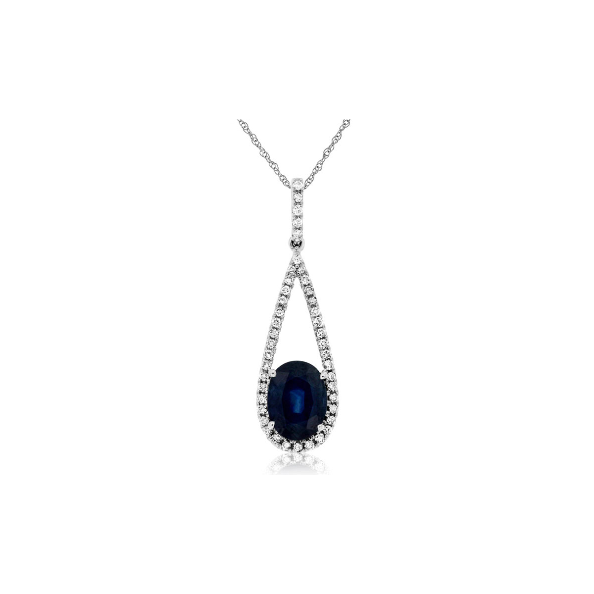 Sapphire & Diamond Pendant, Royal