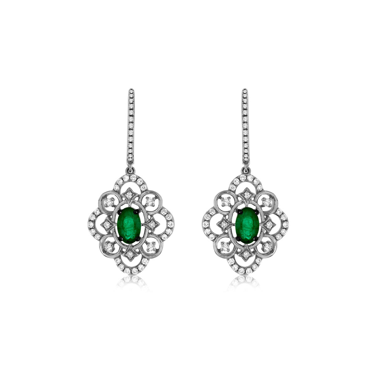 Emerald & Diamond Earring, Royal WC7764E