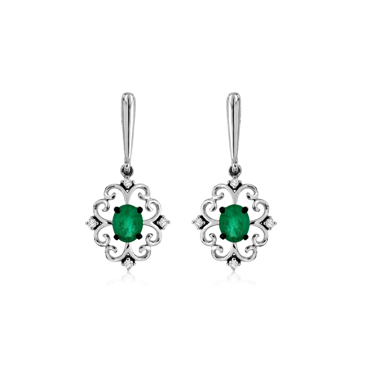Emerald & Diamond Earring, Royal WC7767E