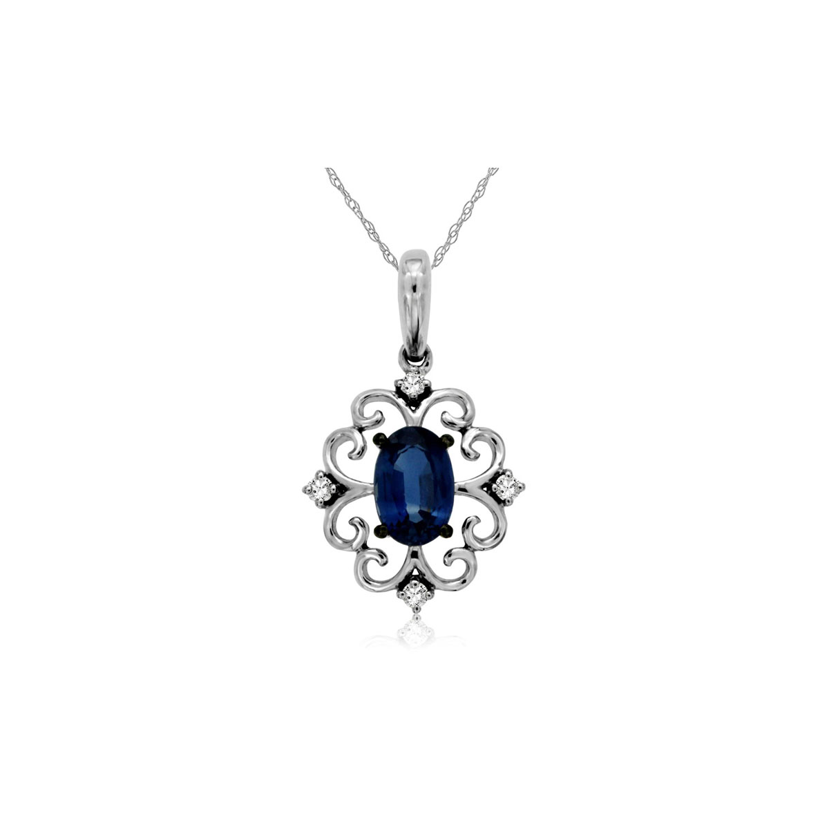 Sapphire & Diamond Pendant, Royal WC7768S