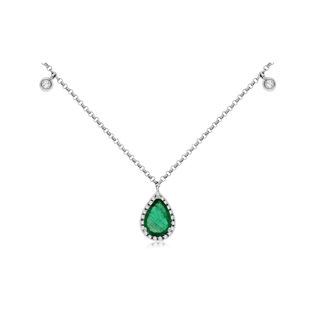 Emerald & Diamond Necklace, Royal WC8106E