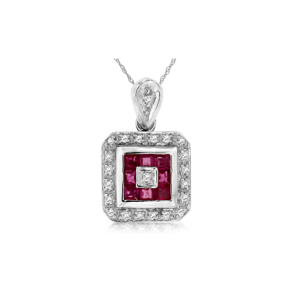 Ruby & Diamond Pendant, Royal WCP811R