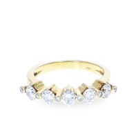 Yellow Gold Diamond Ring 18KT, 1 Carat