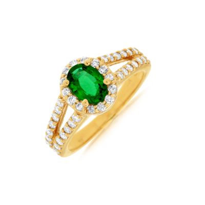 Emerald & Diamond Ring, Royal 3880EM