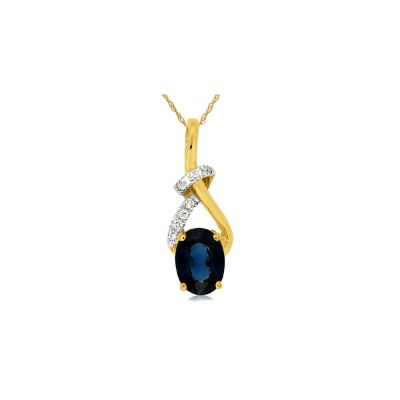 Sapphire & Diamond Pendant, Royal C6058SP