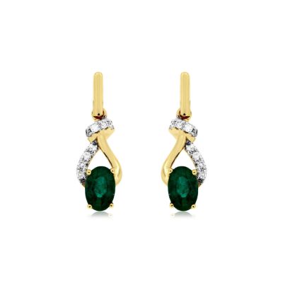 Emerald & Diamond Earring, Royal C6059EM