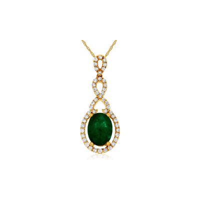 Emerald & Diamond Pendant, Royal C7678EM