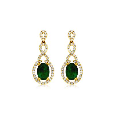 Emerald & Diamond Earring, Royal C7679EM
