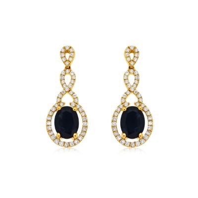 Sapphire & Diamond Earring, Royal C7679SP