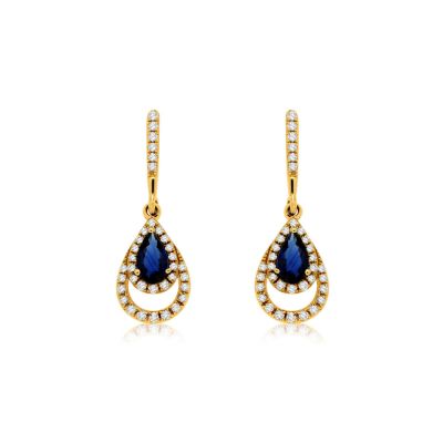 Sapphire & Diamond Earring, Royal C7761SP