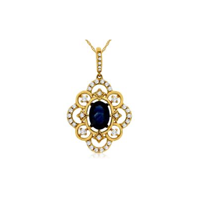 Sapphire & Diamond Pendant, Royal C7765SP