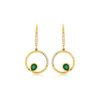 Emerald & Diamond Earring, Royal C7772EM