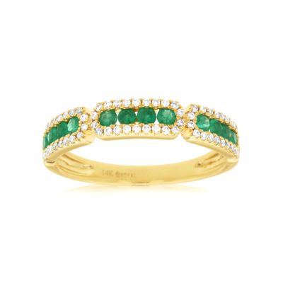 Emerald & Diamond Ring, Royal C8095EM