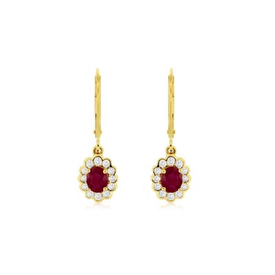 Ruby & Diamond Earring, Royal C8236RB
