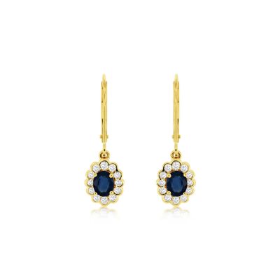 Sapphire & Diamond Earring, Royal C8236SP