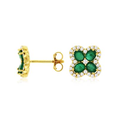 Emerald & Diamond Earring, Royal C8618EM