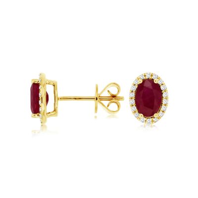 Ruby & Diamond Earring, Royal C8645RB