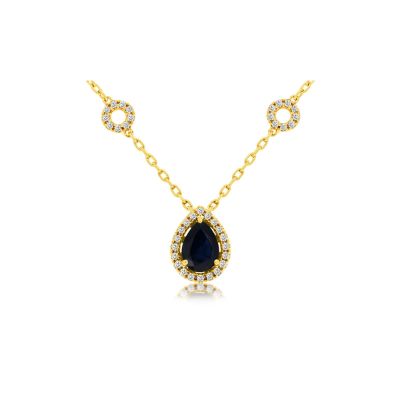 Sapphire & Diamond Necklace, Royal C8697SP