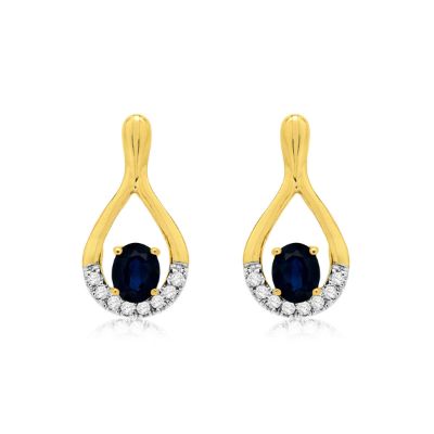 Sapphire & Diamond Earring, Royal E3889SP