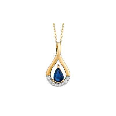 Sapphire & Diamond Pendant, Royal P3861SP