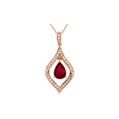 Ruby & Diamond Pendant, Royal PC5993R