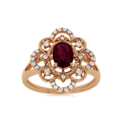 Ruby & Diamond Ring, Royal PC7763R