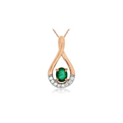 Emerald & Diamond Pendant, Royal PP3889E