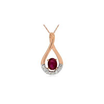 Ruby & Diamond Pendant, Royal PP3889R