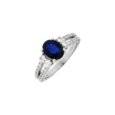 Sapphire & Diamond Ring, Royal W3881SP