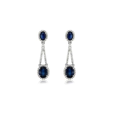 Sapphire & Diamond Earring, Royal WC7162S