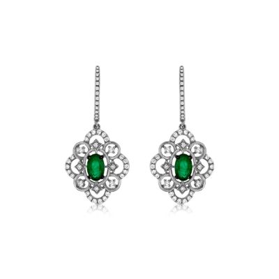 Emerald & Diamond Earring, Royal WC7764E