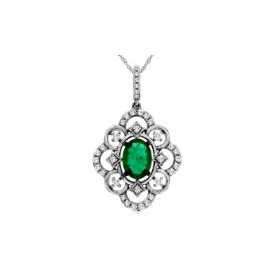 Emerald & Diamond Pendant, Royal WC7765E