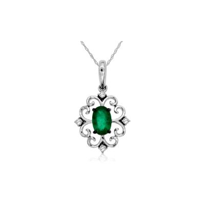 Emerald & Diamond Pendant, Royal WC7768E
