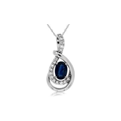 Sapphire & Diamond Pendant, Royal WC7931S