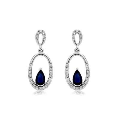 Sapphire & Diamond Earring, Royal WC7937S