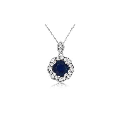 Sapphire & Diamond Pendant, Royal WC8308S
