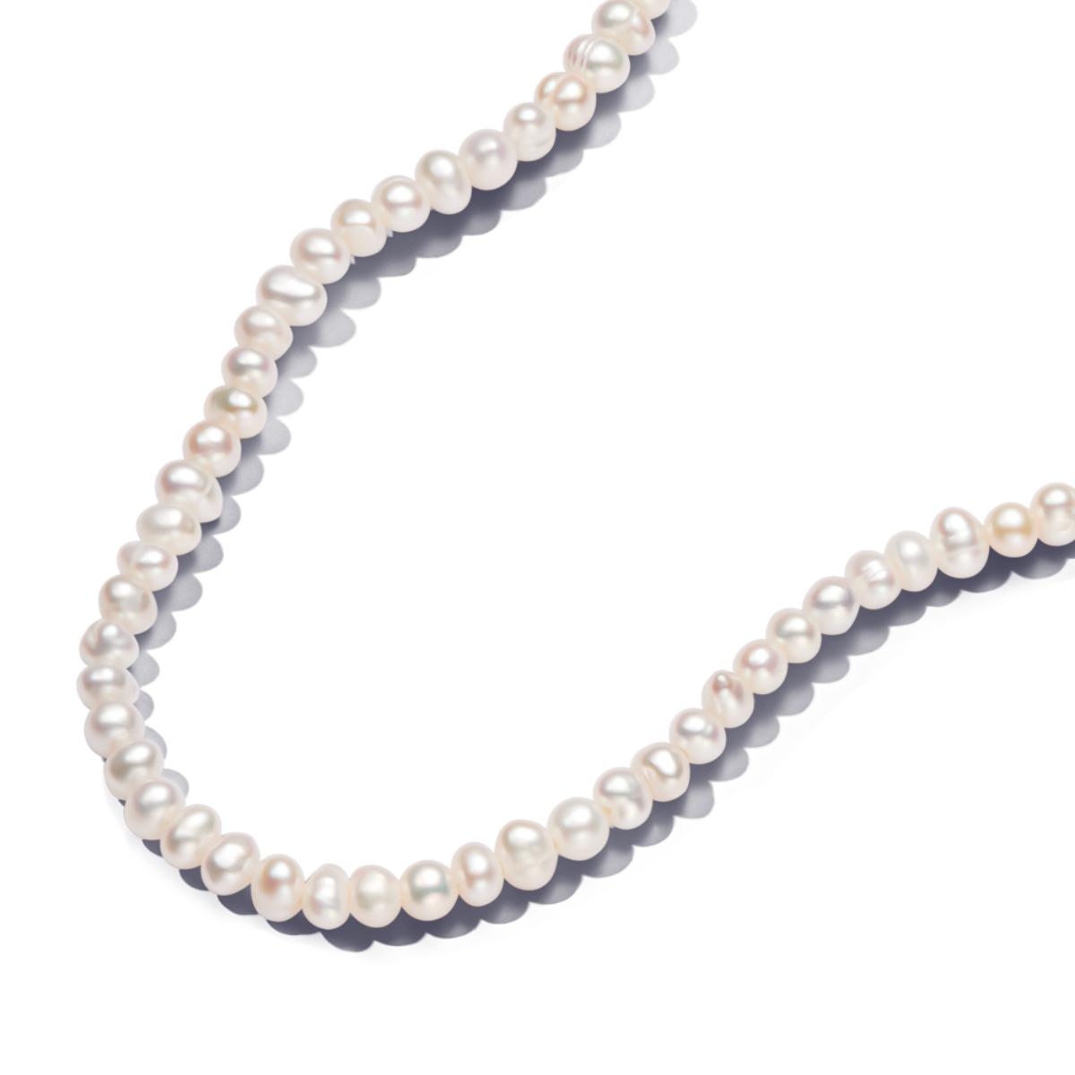 Treated Freshwater Cultured Pearls T-bar Collier Necklace