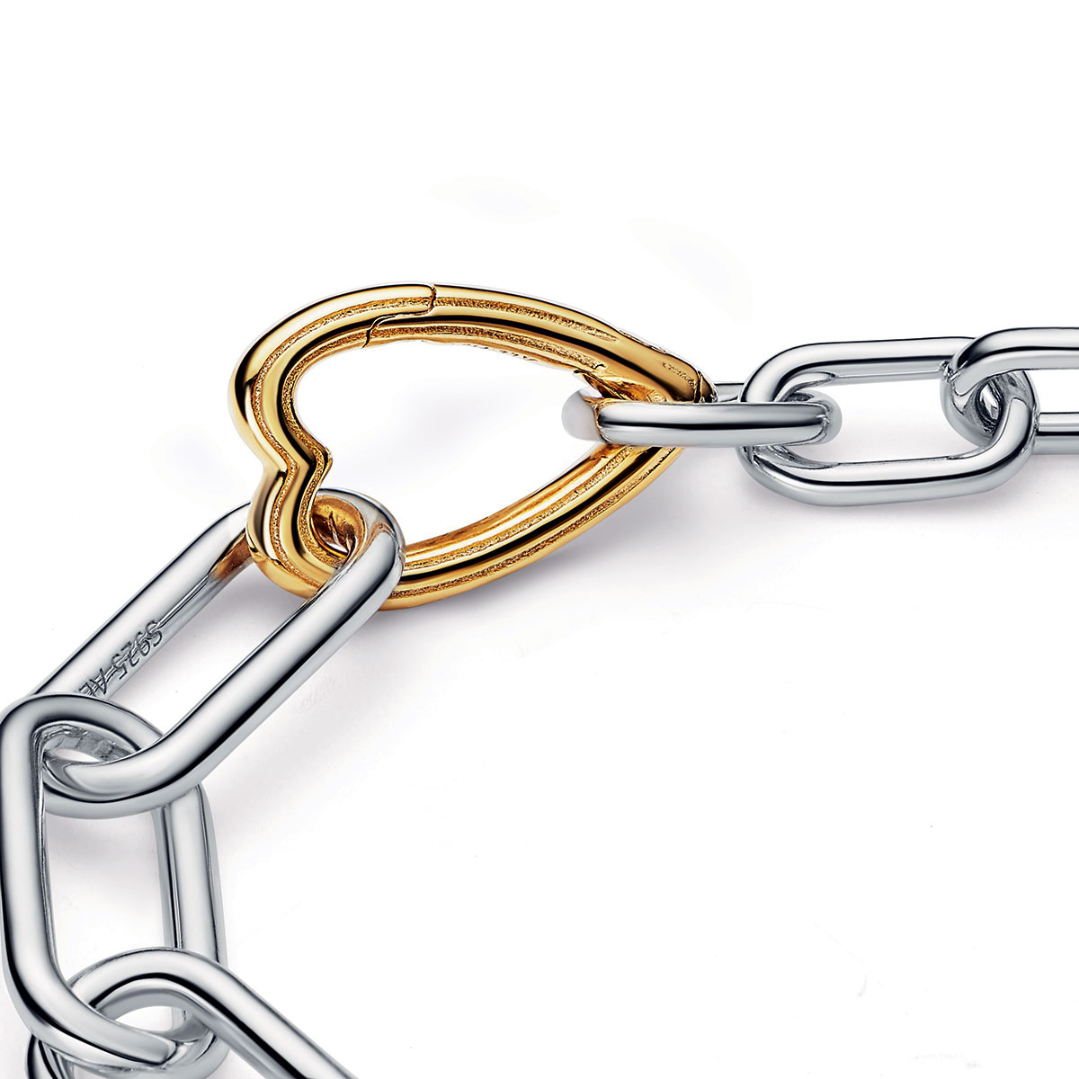 Pandora ME Two-tone Heart Link Chain Bracelet