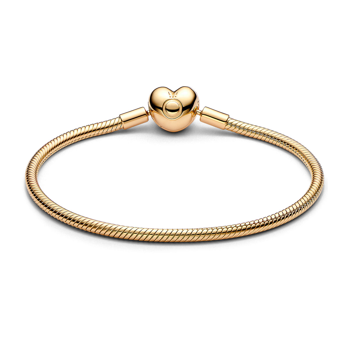 Pandora Moments Heart Clasp Snake Chain Bracelet