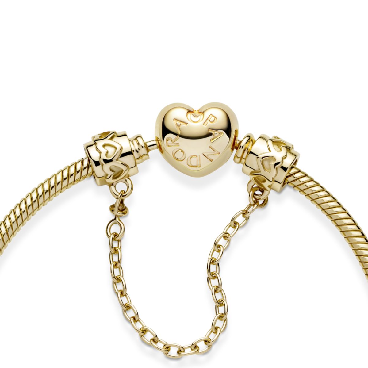 Hearts Safety Chain Charm