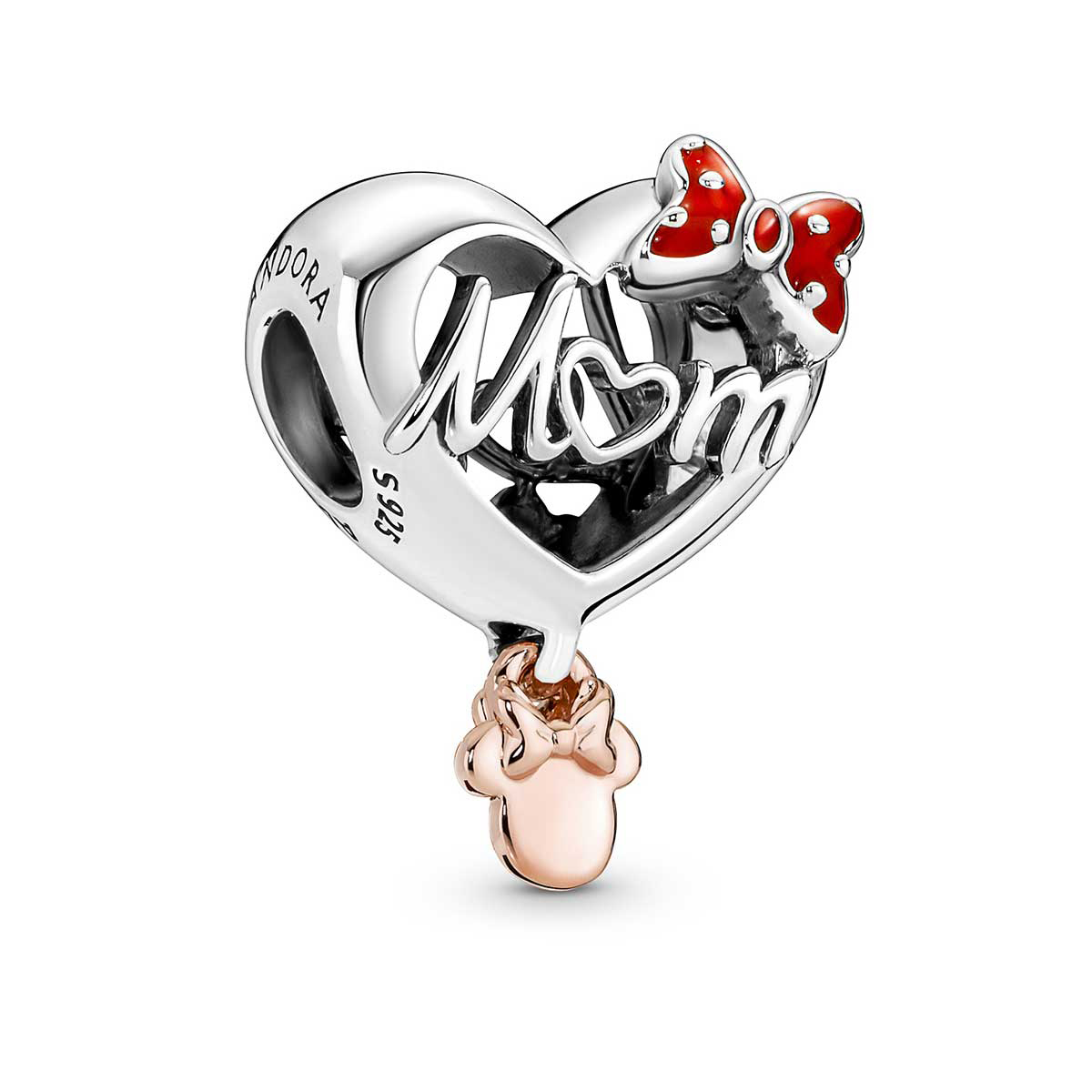 Disney Minnie Mouse Mom Heart Charm