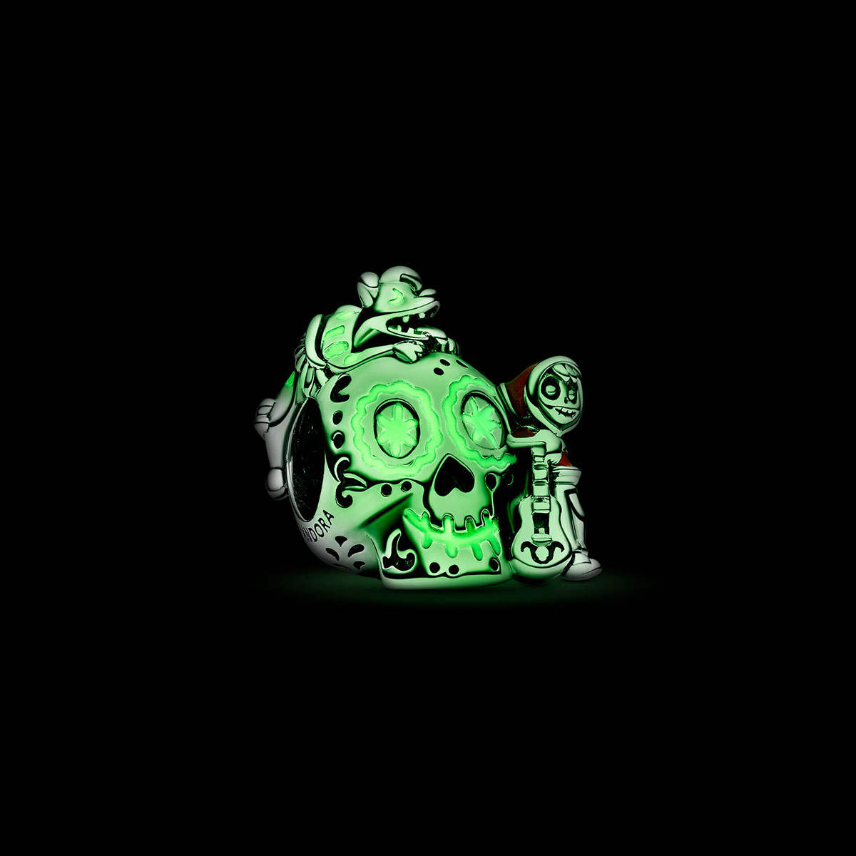Disney Pixar Coco Miguel & Dante Skull Glow-in-the-dark Charm