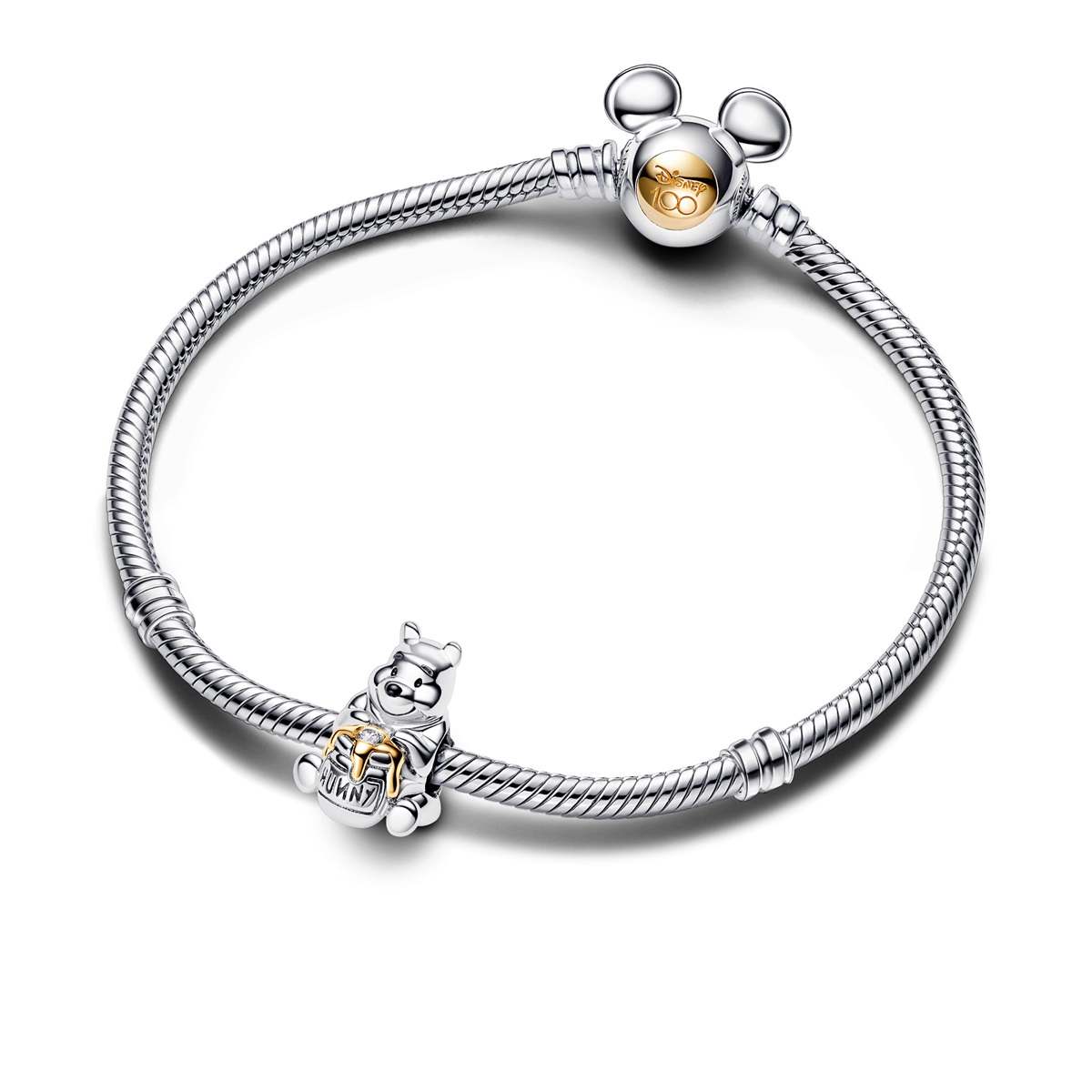 Disney 100th Anniversary Winnie the Pooh Lab-created Diamond Dangle Charm