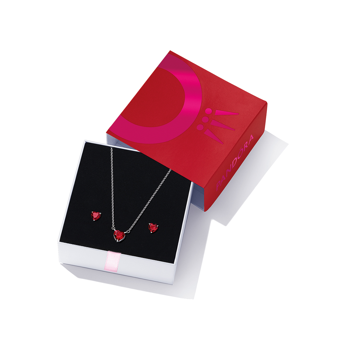Sparkling Heart Halo Jewelry Gift Set