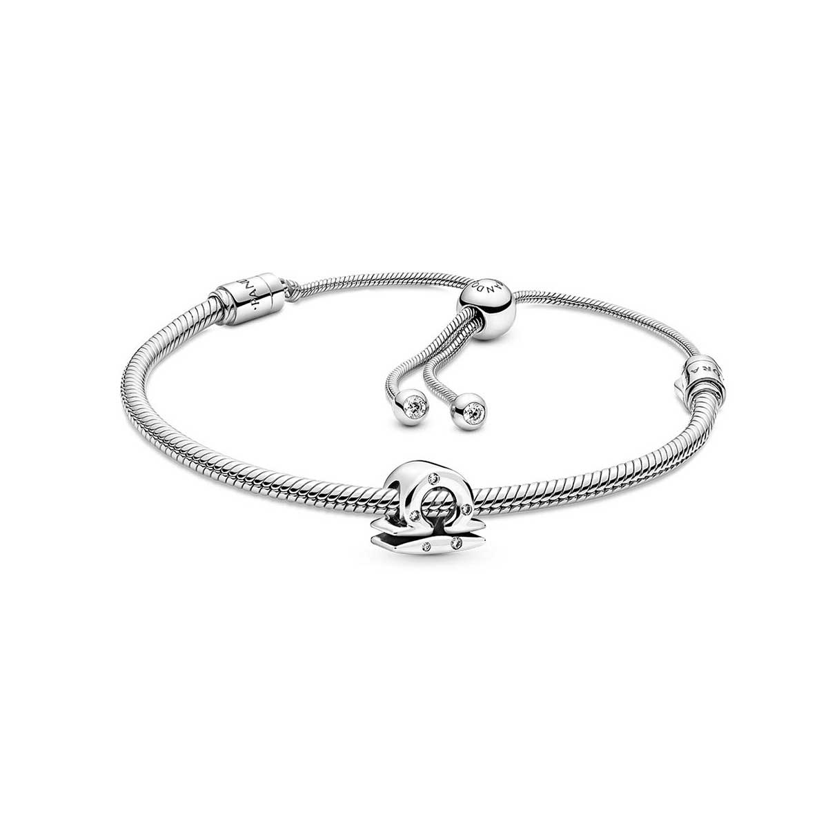 Libra Zodiac Snake Chain Slider Bracelet Set