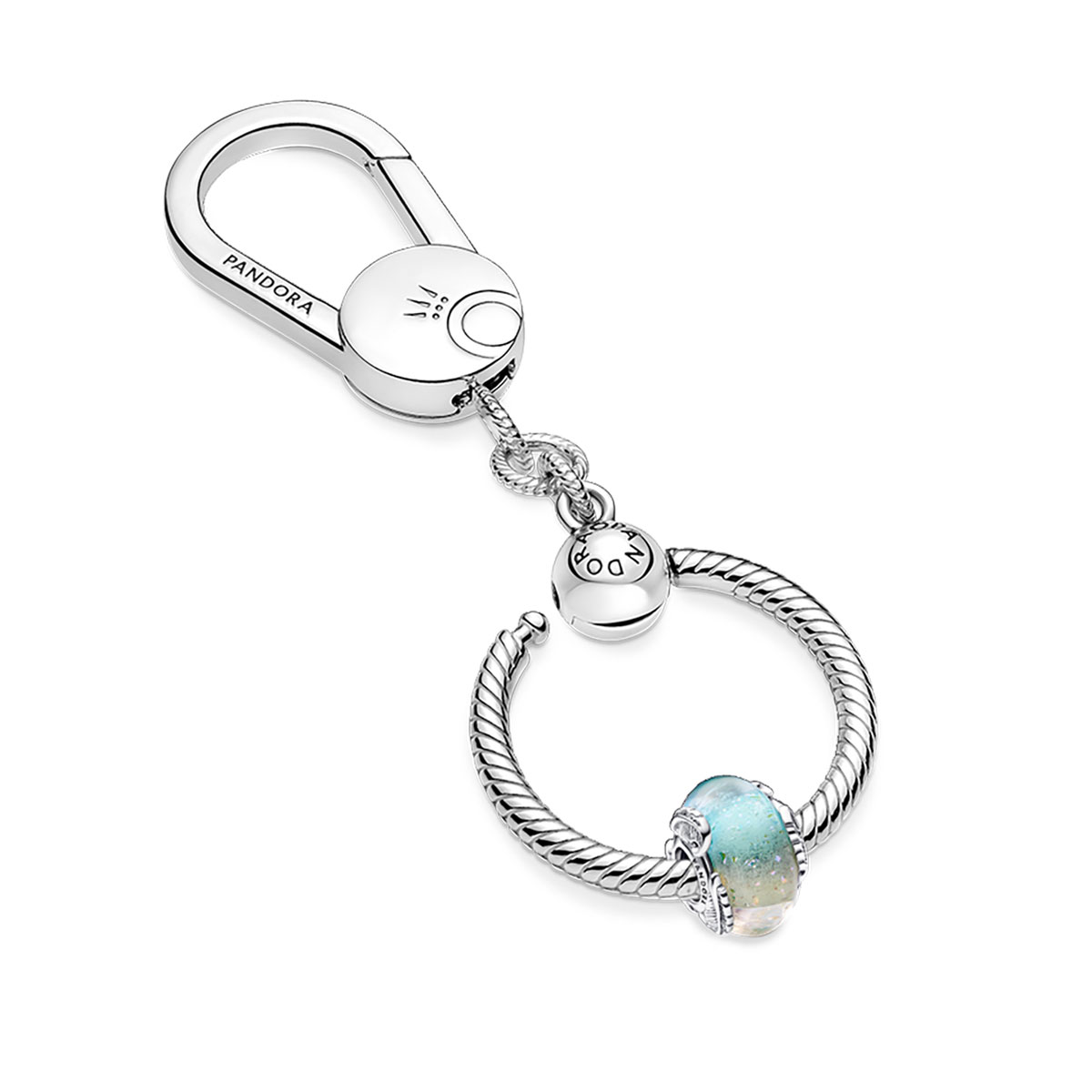 Multicolor Murano Glass Key Chain Set