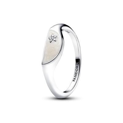 Pandora ME Halved Enamel Signet Ring