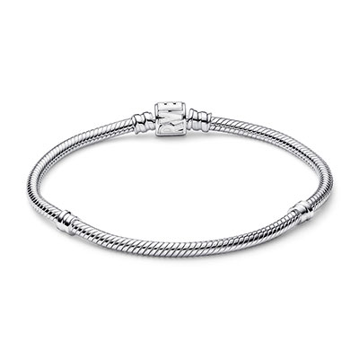 Pandora Moments Marvel Logo Clasp Snake Chain Bracelet